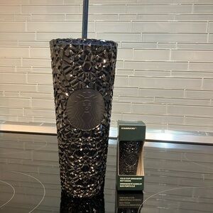 Starbucks holiday prism Tumbler, and keychain bundle NWT